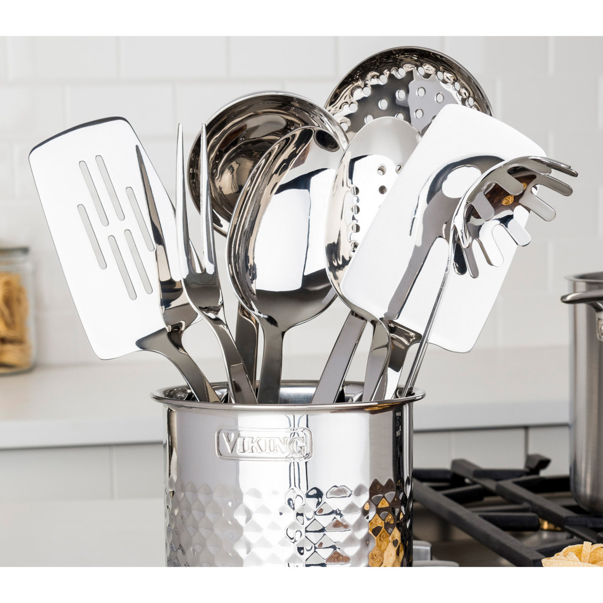 Viking Stainless Steel 8 Piece Utensil Set